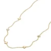 Colier Sutton Heartbeat din alamă aurie Colier Sutton Heartbeat din alamă aurie