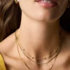 Colier Sutton Heartbeat din alamă aurie Colier Sutton Heartbeat din alamă aurie