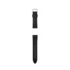 Curea de ceas din silicon negru de 22 mm