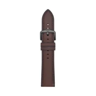 Curea din piele LiteHide™ maro închis de 22 mm