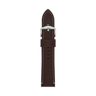 Curea din piele LiteHide™ maro închis de 22 mm