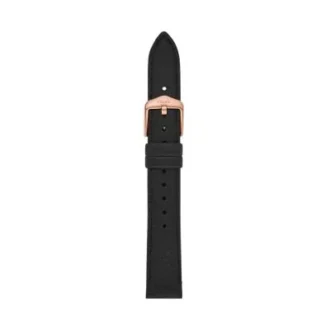 Curea din piele LiteHide™ neagră de 16 mm
