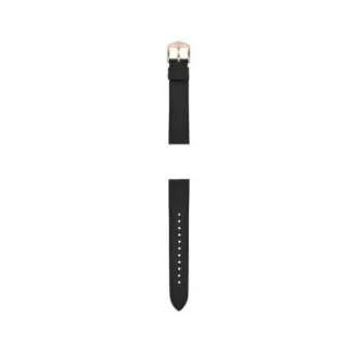 Curea din piele LiteHide™ neagră de 18 mm