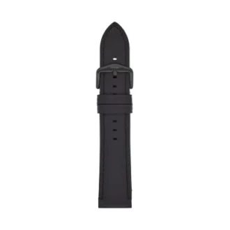 Curea din piele LiteHide™ neagră de 22 mm