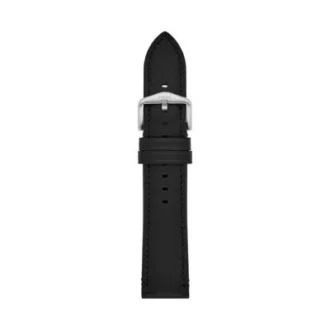 Curea din piele LiteHide™ neagră de 22 mm