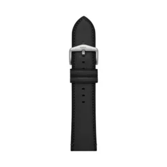Curea din piele LiteHide™ neagră de 24 mm