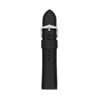 Curea din piele LiteHide™ neagră de 24 mm