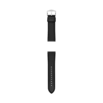 Curea din piele LiteHide™ neagră de 24 mm