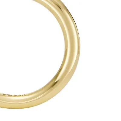 Inel cu element central din alamă aurie Bright Baubles Inel cu element central din alamă aurie Bright Baubles