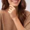 Inel Prestack din oțel inoxidabil cu textură liniară și două nuanțe Harlow Inel Prestack din oțel inoxidabil cu textură liniară și două nuanțe Harlow