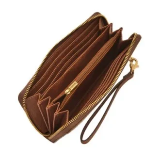 Logan RFID Zip Around Clutch