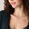Merrit Classic Colier cu pandantiv din oțel inoxidabil auriu roz cu sidef Merrit Classic Colier cu pandantiv din oțel inoxidabil auriu roz cu sidef