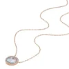 Merrit Classic Colier cu pandantiv din oțel inoxidabil auriu roz cu sidef Merrit Classic Colier cu pandantiv din oțel inoxidabil auriu roz cu sidef