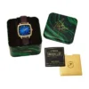 Nick Jonas x Fossil Machine Luxe Blue Vignette Ceas cu trei ace din piele croco maro