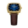 Nick Jonas x Fossil Machine Luxe Blue Vignette Ceas cu trei ace din piele croco maro