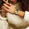 Nick Jonas x Fossil Machine Luxe Ceas cu trei ace din piele de crocodil neagră Nick Jonas x Fossil Machine Luxe Ceas cu trei ace din piele de crocodil neagră