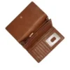Portofel cu clapă din piele Logan RFID Portofel cu clapă din piele Logan RFID