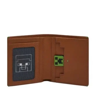 Portofel cu două compartimente Minecraft x Fossil, ediție specială
