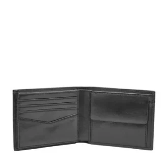 Ryan RFID Portofel pliant cu buzunar mare pentru monede