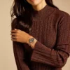 Set ceas și brățară Carlie din oțel inoxidabil auriu roz cu trei ace Set ceas și brățară Carlie din oțel inoxidabil auriu roz cu trei ace