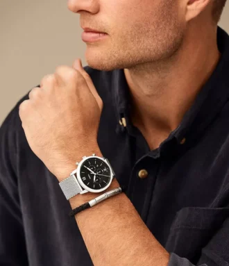 Set ceas și brățară Neutra Chronograph din oțel inoxidabil