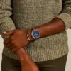 Set ceas și brățară Neutra Chronograph din piele pentru bagaje