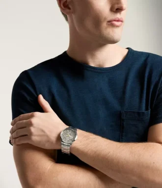Set ceas Superman x Fossil S-Shield în ediție limitată