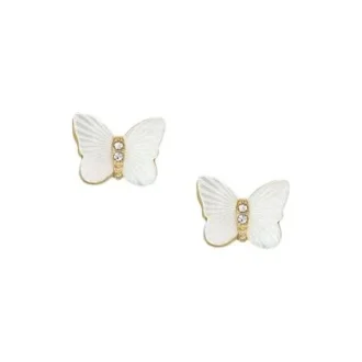 Sutton Radiant Wings Cercei cu fluture din sidef alb