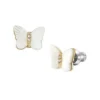 Sutton Radiant Wings Cercei cu fluture din sidef alb Sutton Radiant Wings Cercei cu fluture din sidef alb